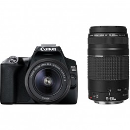 Canon EOS 250D + 18-55mm + 75-300mm black