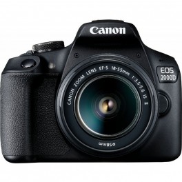 Canon EOS 2000D + 18-55mm IS II Kit black