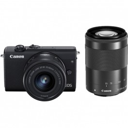 Canon EOS M200 + EF-M 15-45mm + 55-200mm IS STM Black